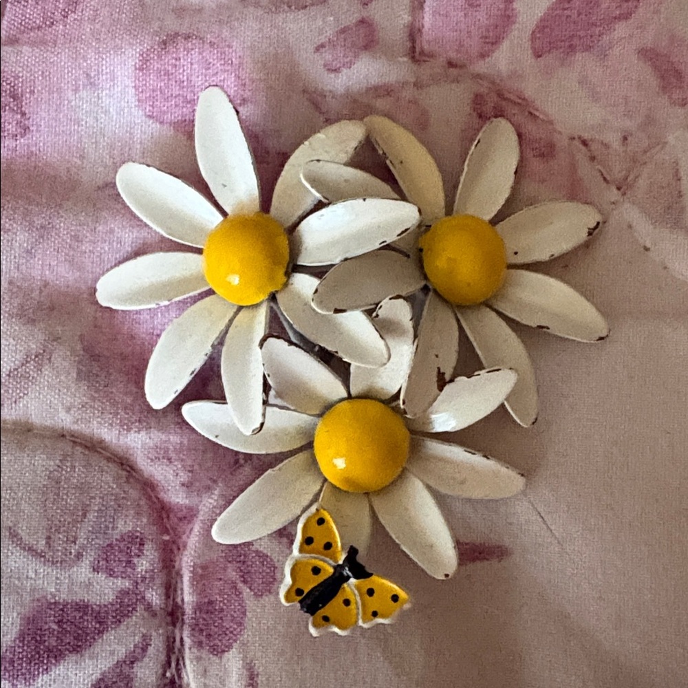 Assorted Floral Vintage-Inspired Enamel Brooches - Multicolor - Picture 3 of 14